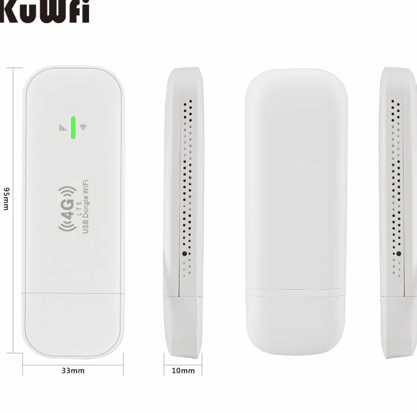 KuWFi Clé Internet 4G 150 Mbps, Modem USB LTE, Adaptateur Réseau
