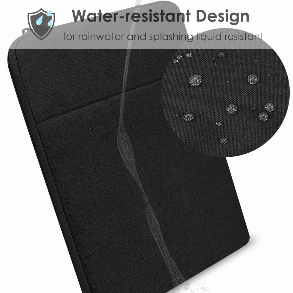 Housse de Protection 13 Pouces pour MacBook Air 13,6" M5/M4/M3/M2 (2026-2022) & MacBook Neo 13" 2026 (A18 Pro) – Étui Résistant à l'Eau Noir