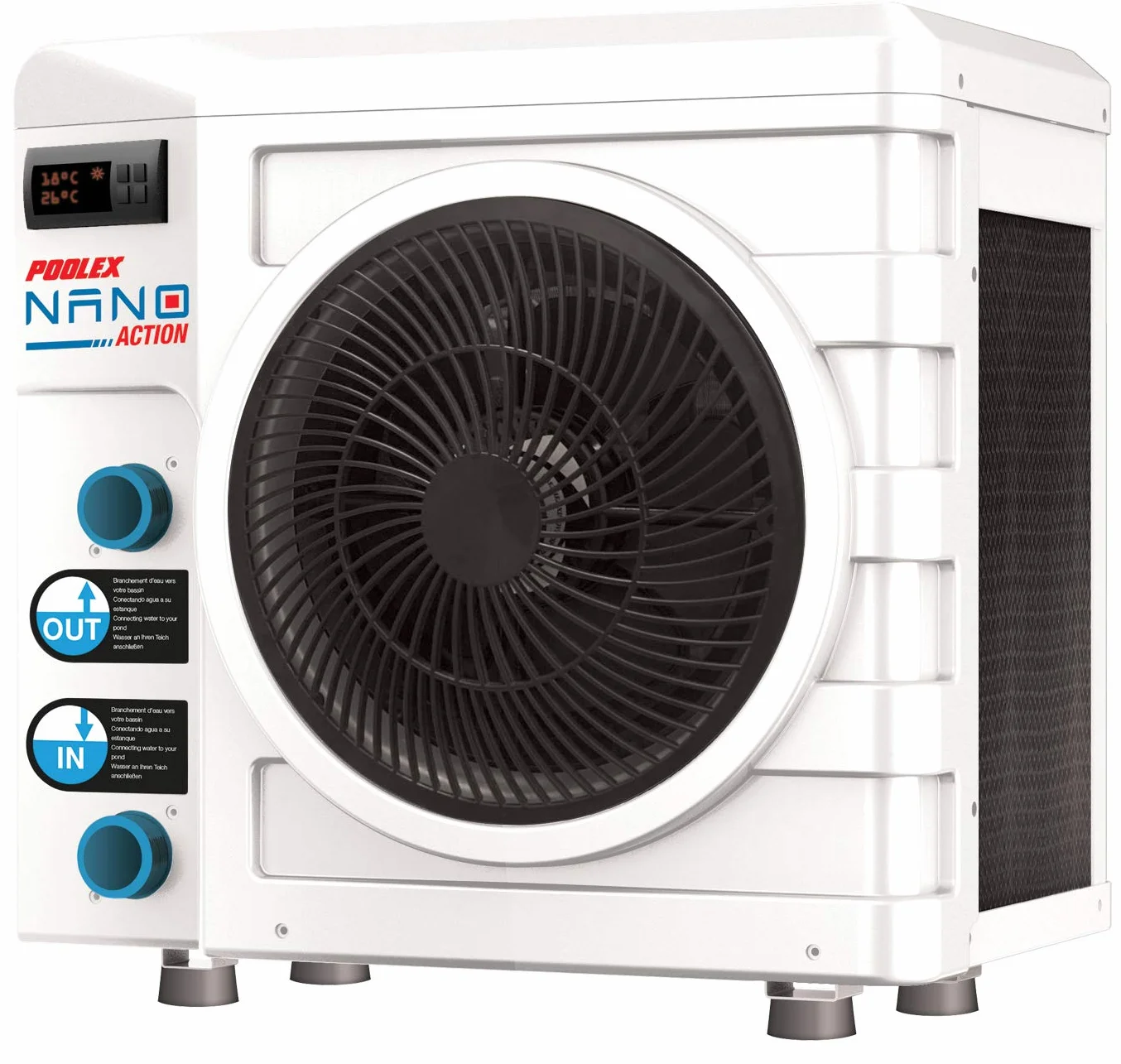 POOLEX PC-Nano-A5 Pompe à Chaleur Piscine 990W Bassin 20-35m3