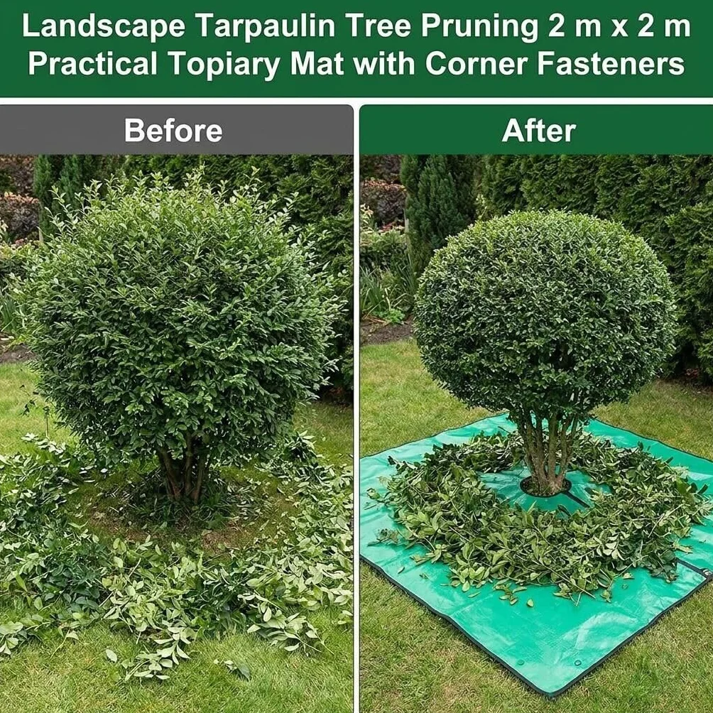 Bâche de Jardin 2Mx2M avec Trou QWORK