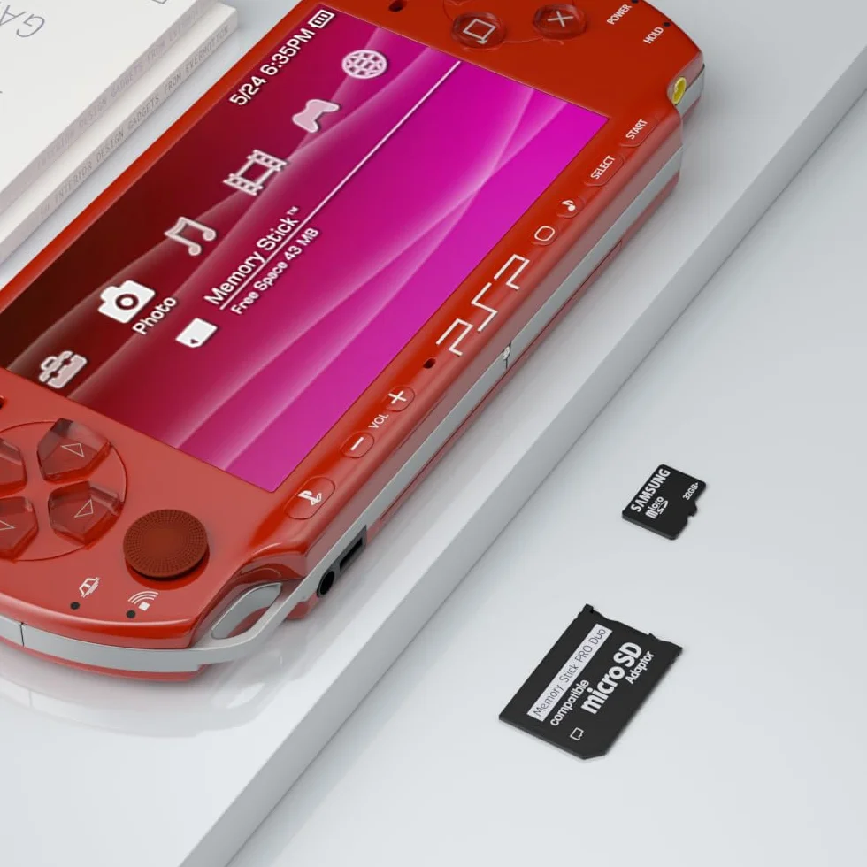 Adaptateur Memory Stick PSP, Micro SD vers Memory Stick Pro Duo pour PlayStation Portable