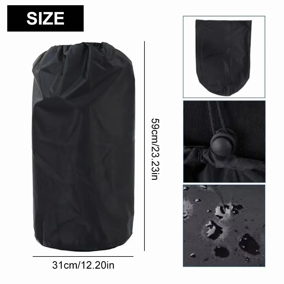 Housse De Protection pour Bouteille De Gaz 31x59cm avec Cordons, 1 Pièce