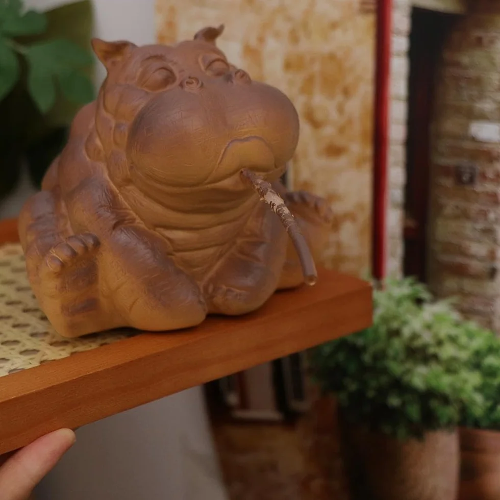 Statue d'hippopotame pour bassin et jardin aquatique