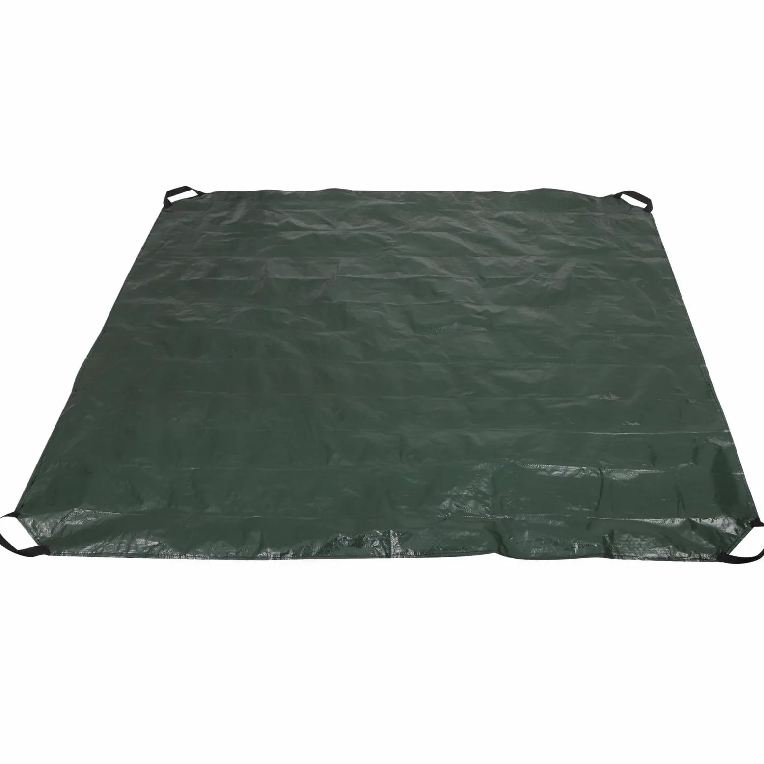 Totority Paquet à Feuilles Réutilisable Vert en Pe Pliable avec Poignées, Bâche de Ramassage de Feuilles Facile à Stocker pour Nettoyage de Jardin et Déchets Verts