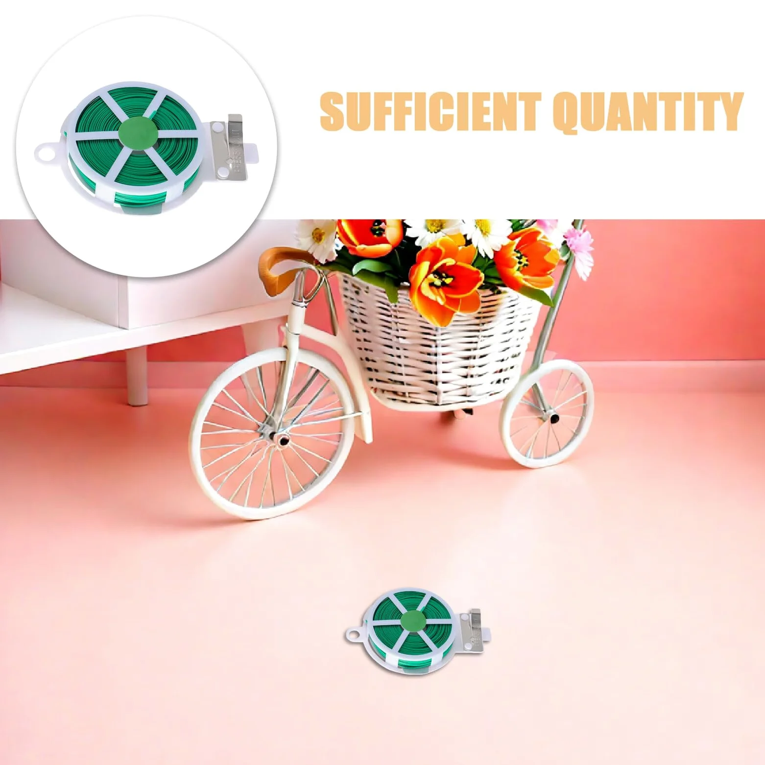 Homoyoyo 12 Rouleaux de Liens de Jardinage pour Plantes Recouverts de Plastique Attache Flexible pour Plantes Grimpantes D'intérieur et D'extérieur, Fixation sans Dommage