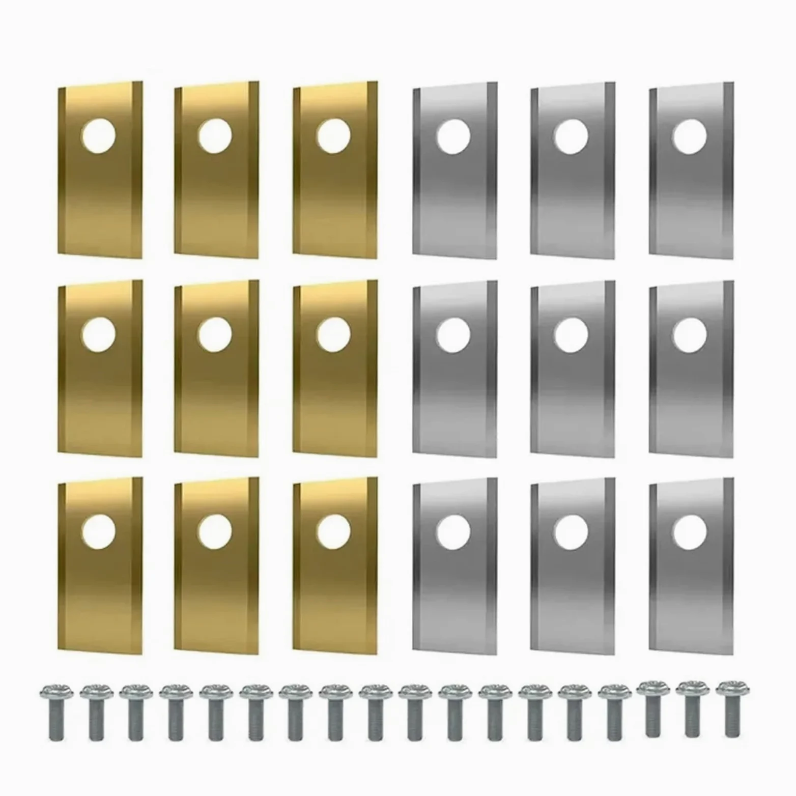 Lames De Rechange, Compatibles avec Worx Landroid | Lames De Coupe En Acier Inoxydable For Tondeuse Robot Worx Landroid, Pièces De Pelouse(Gold 36PCS)
