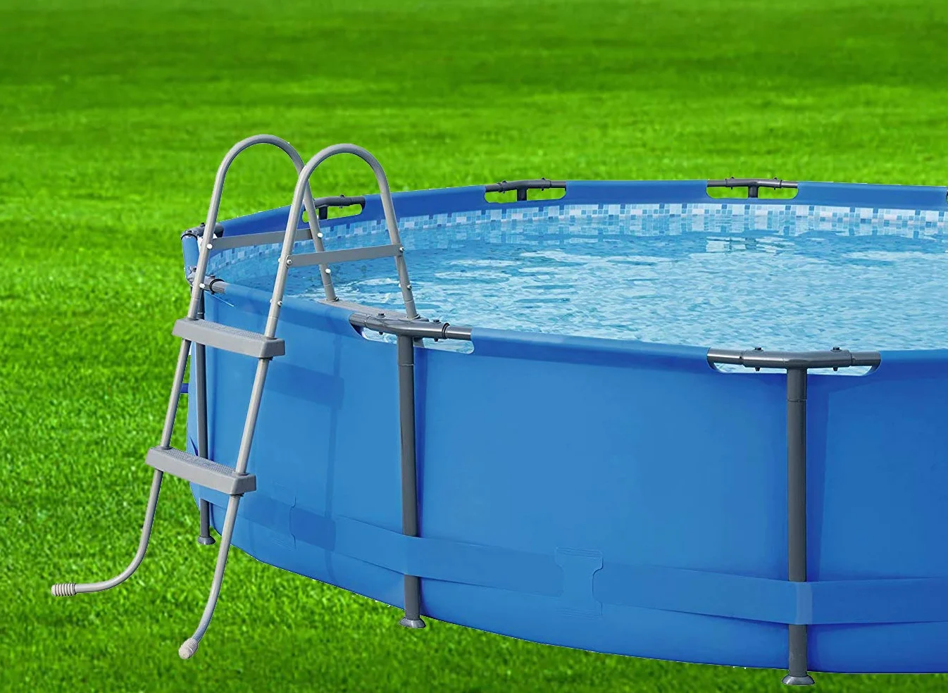 Brandsseller Échelle de Piscine en Acier 81 cm 150 kg
