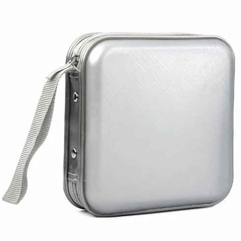 Argent CD Dvd Transport Rangement étui coque portefeuille Support Bag Plastique Jeux disque 40