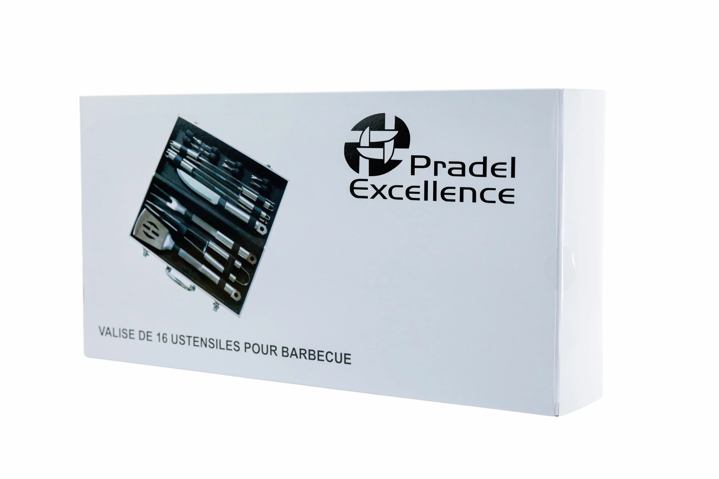 Mallette Barbecue 16 pcs Ustensiles Inox Pradel Excellence WB107
