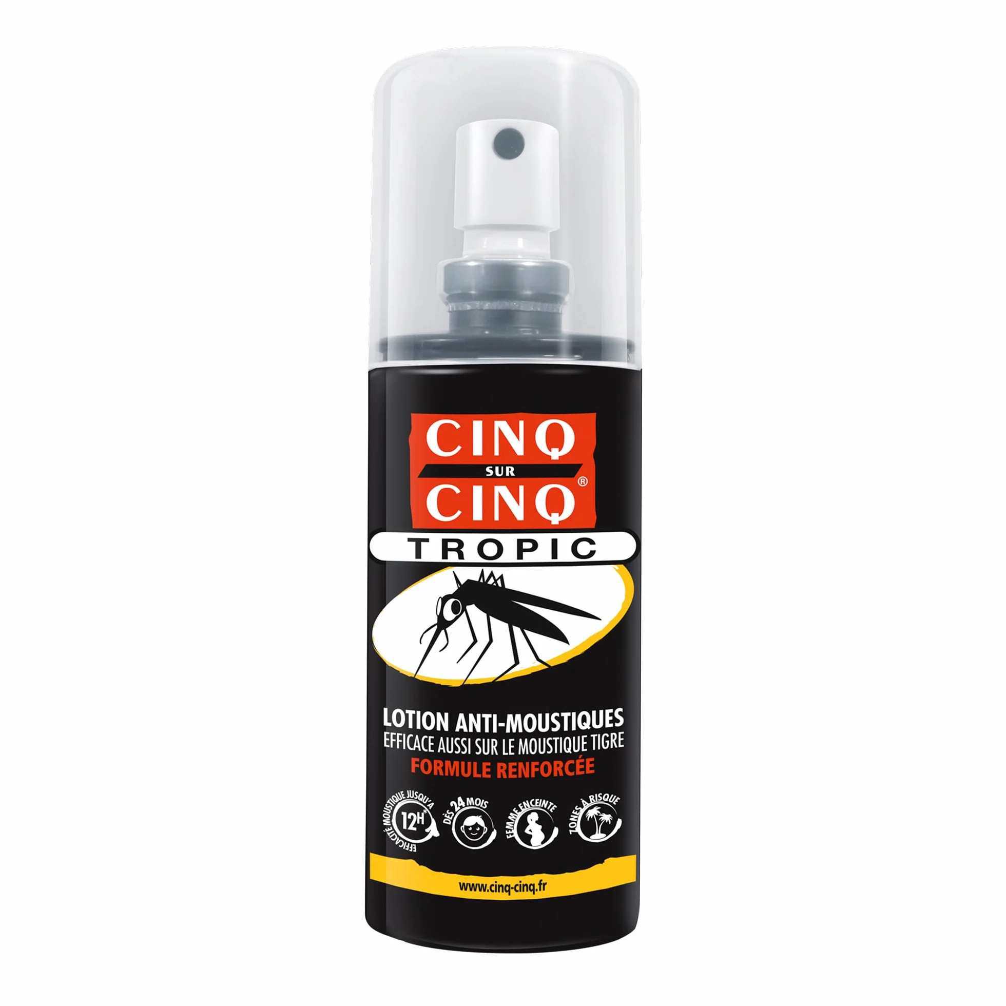 CINQ SUR CINQ Anti-Moustique Spray Lotion 75 ml + Spray Vêtements 100 ml Protection Longue Durée