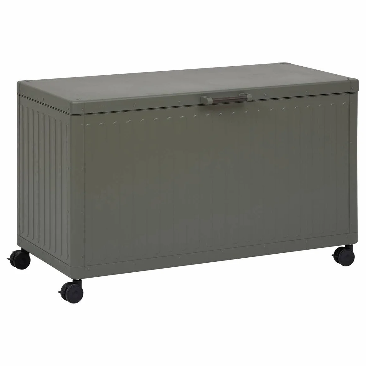 Coffre de Rangement Extérieur Edenio 510L Acier Galvanisé Aluminium Étanche Mobile Jardin Balcon