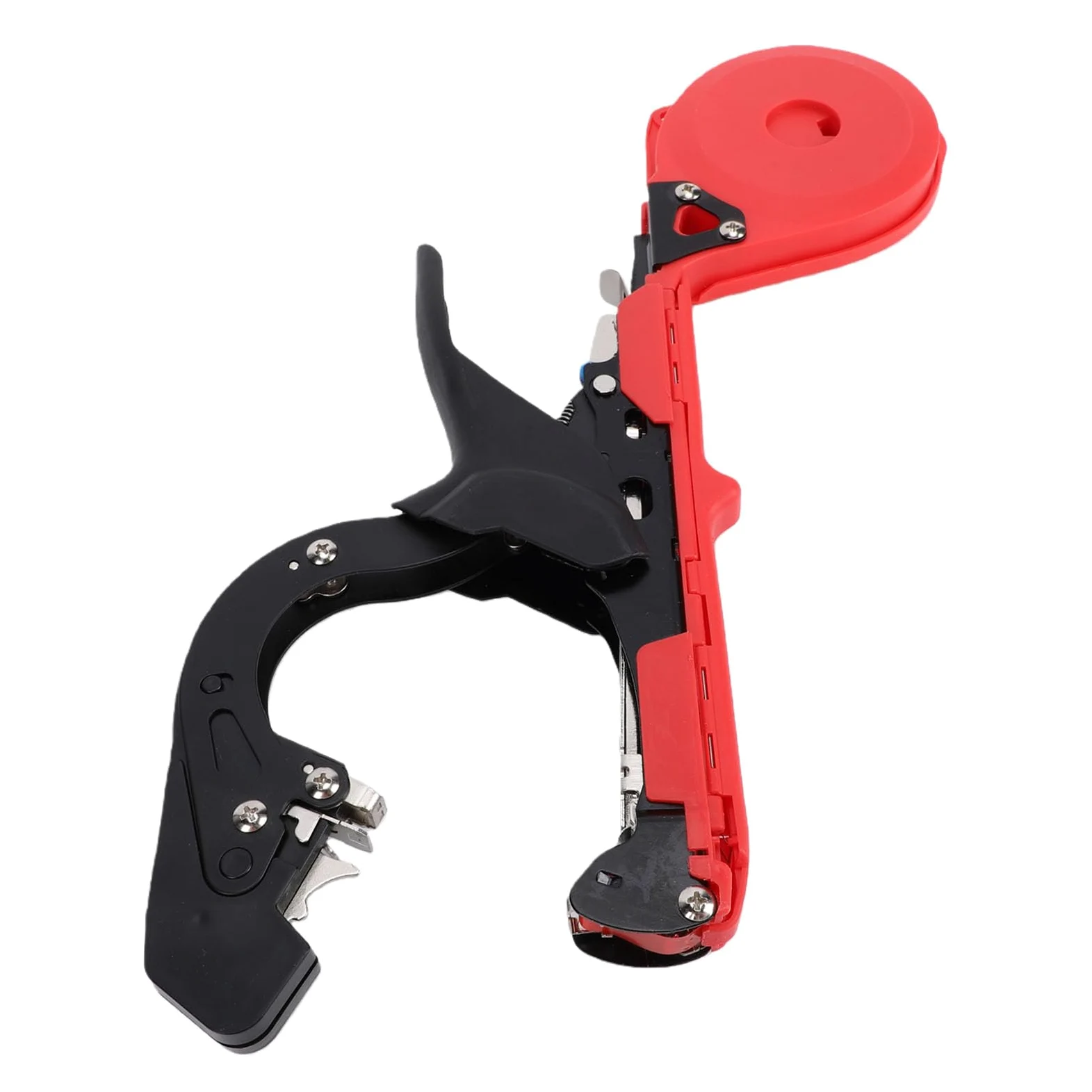 Outil de Ligature pour Tomates et Plantes Ruban de Jardin en Acier Renforc Poign e Ergonomique et D vidage Fluide Gain de Temps et d Effort 10 Rouleaux et Rouge