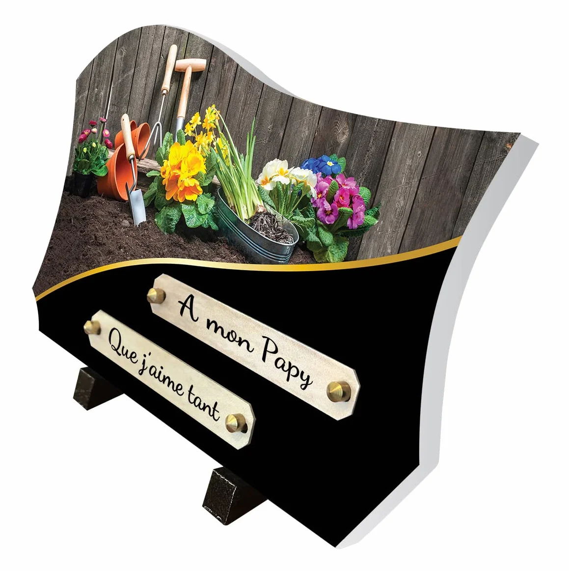 Plaque funéraire Le Jardin