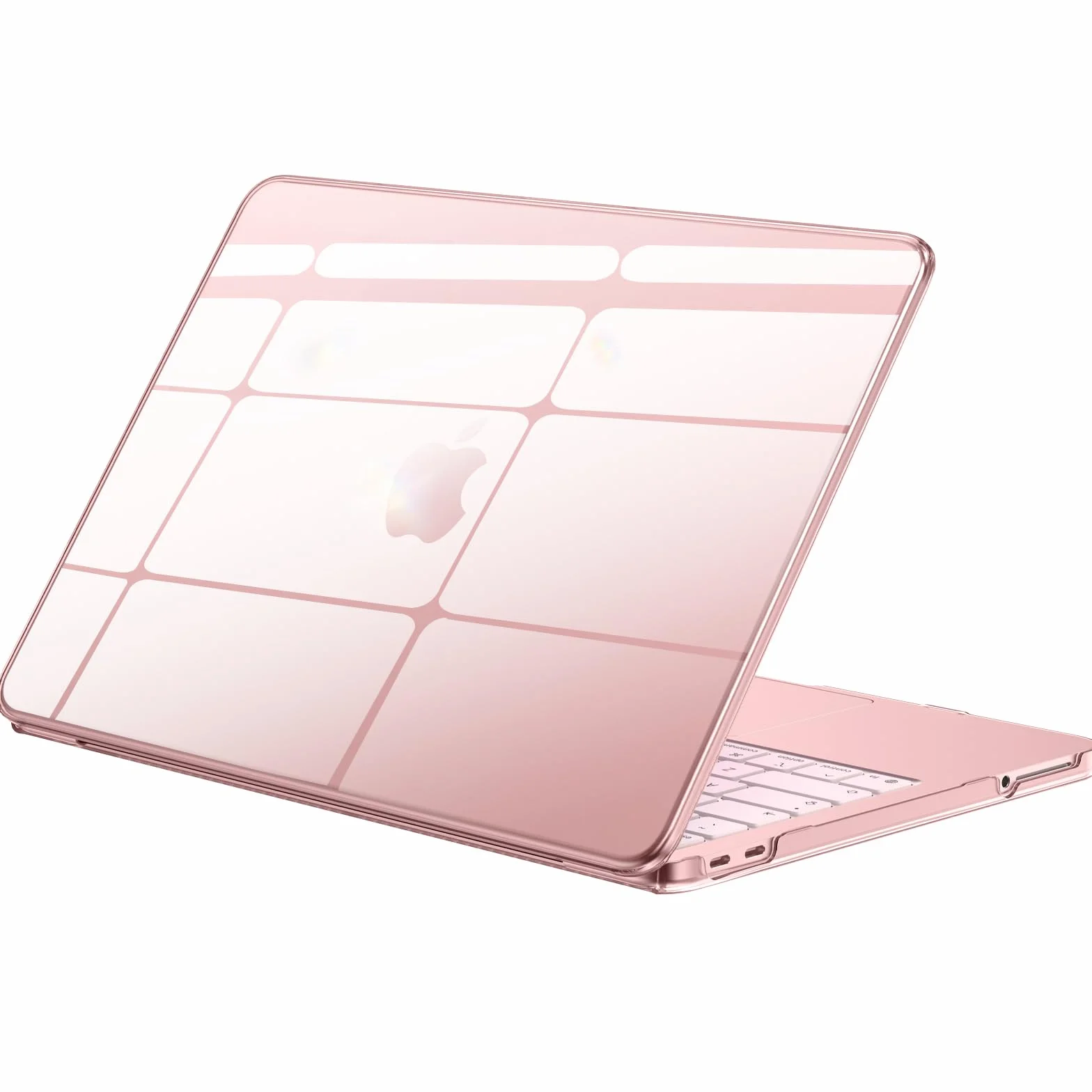 BlueSwan Coque MacBook Neo 13 Pouces 2026 A18 Pro A3404 Étui Rigide Housse Plastique Rose poudré