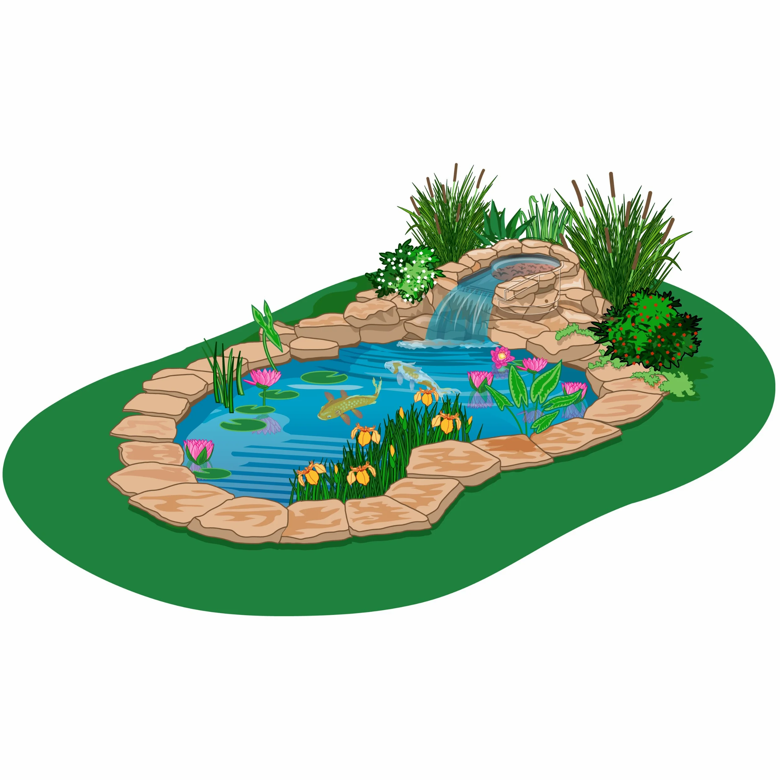 Tetrapond 26596 Cascade Filtre, jusqu'à 1000-gallon