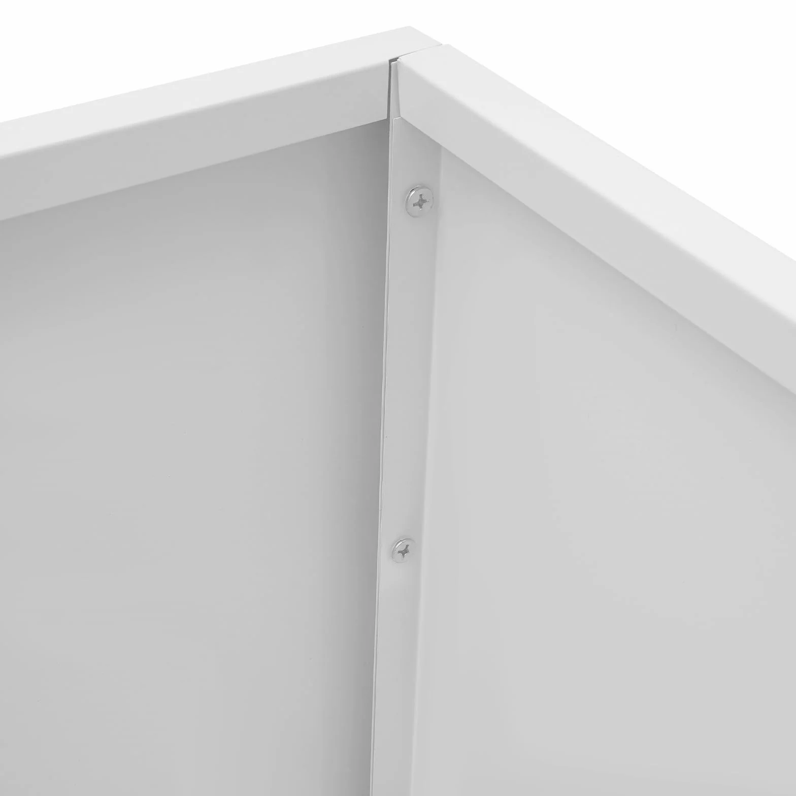 Jardinière Carrée 60x60x60cm Acier Pot à Plantes Cubique Extérieur Blanc
