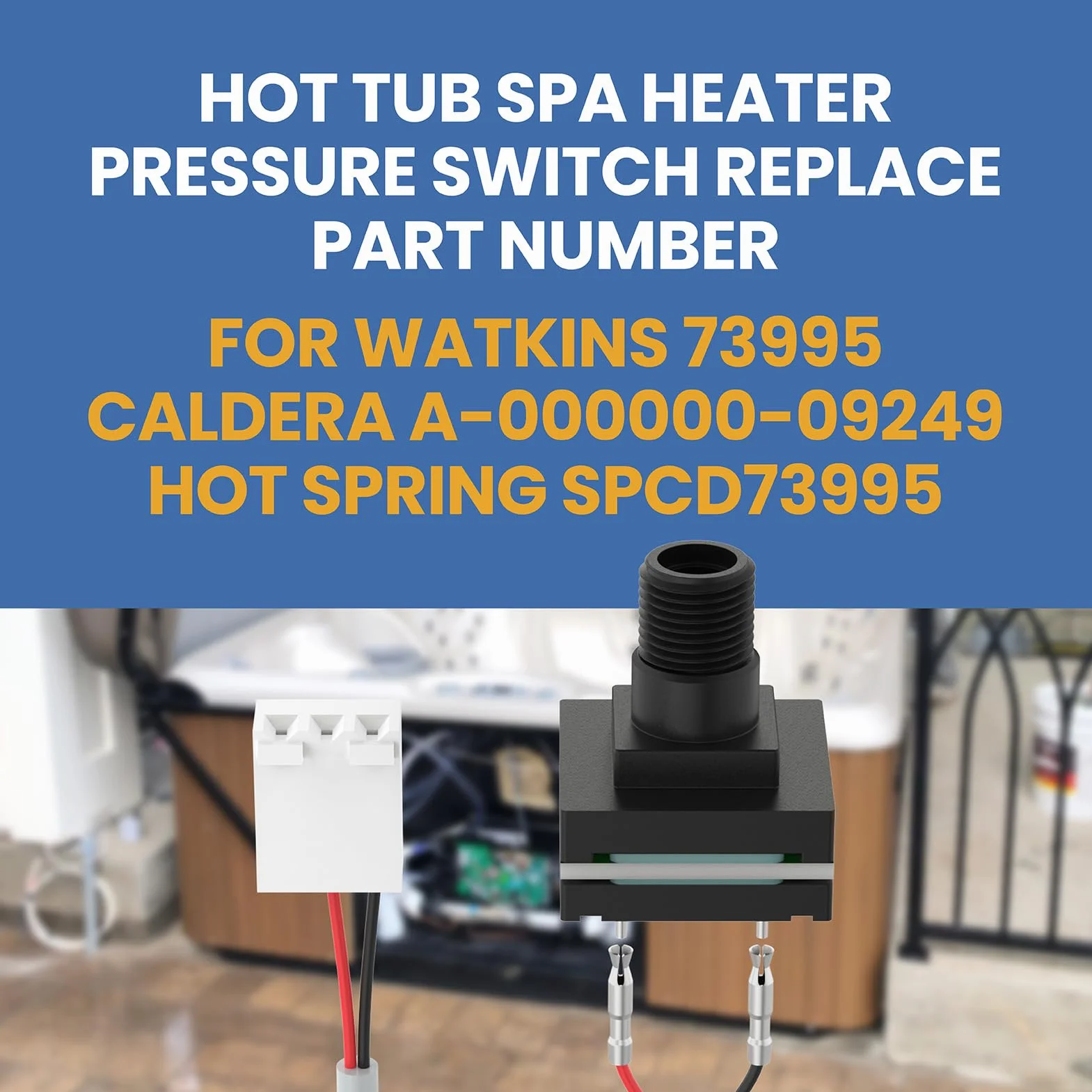 Watkins Solana Caldera Pressostat de rechange commutateur de pression pour jacuzzi spa Hot Spring Spot 2010+ Relais Rhythm Tempo 2011+ SX TX 2006-2009 RX