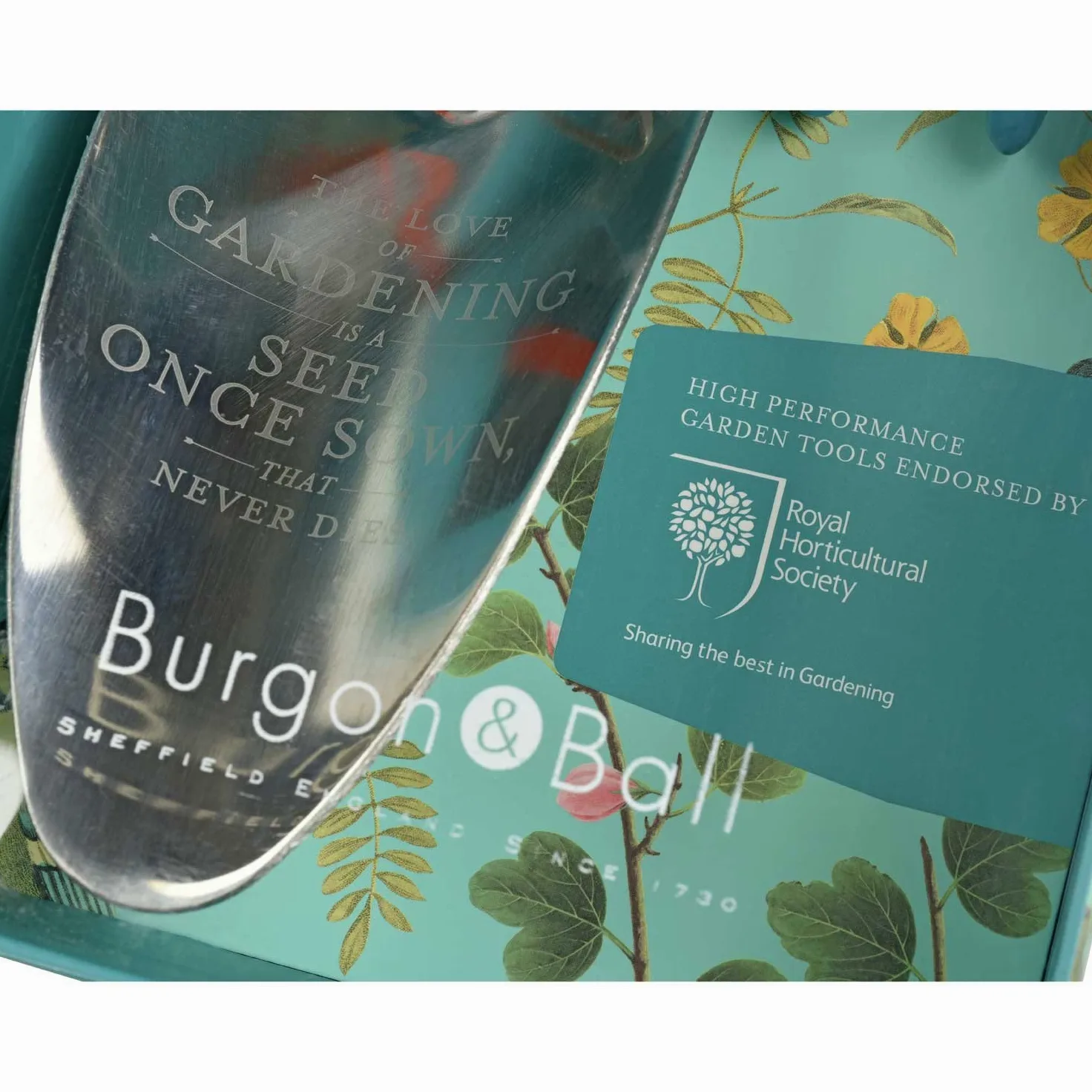 Burgon & Ball RHS Flora & Fauna Ensemble truelle et sécateur de Jardin