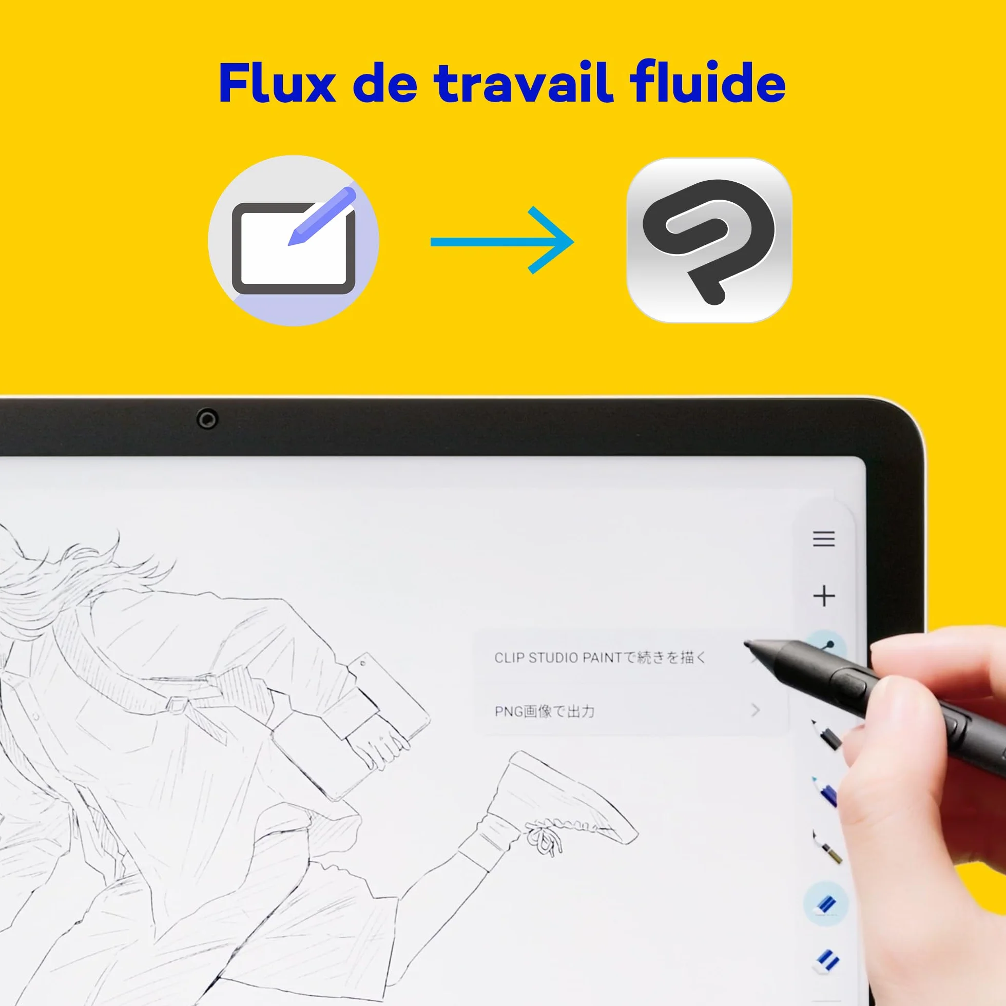 Wacom MovinkPad 11 Tablette Graphique Android 14 avec Wacom Pro Pen 3 Écran Anti-reflet