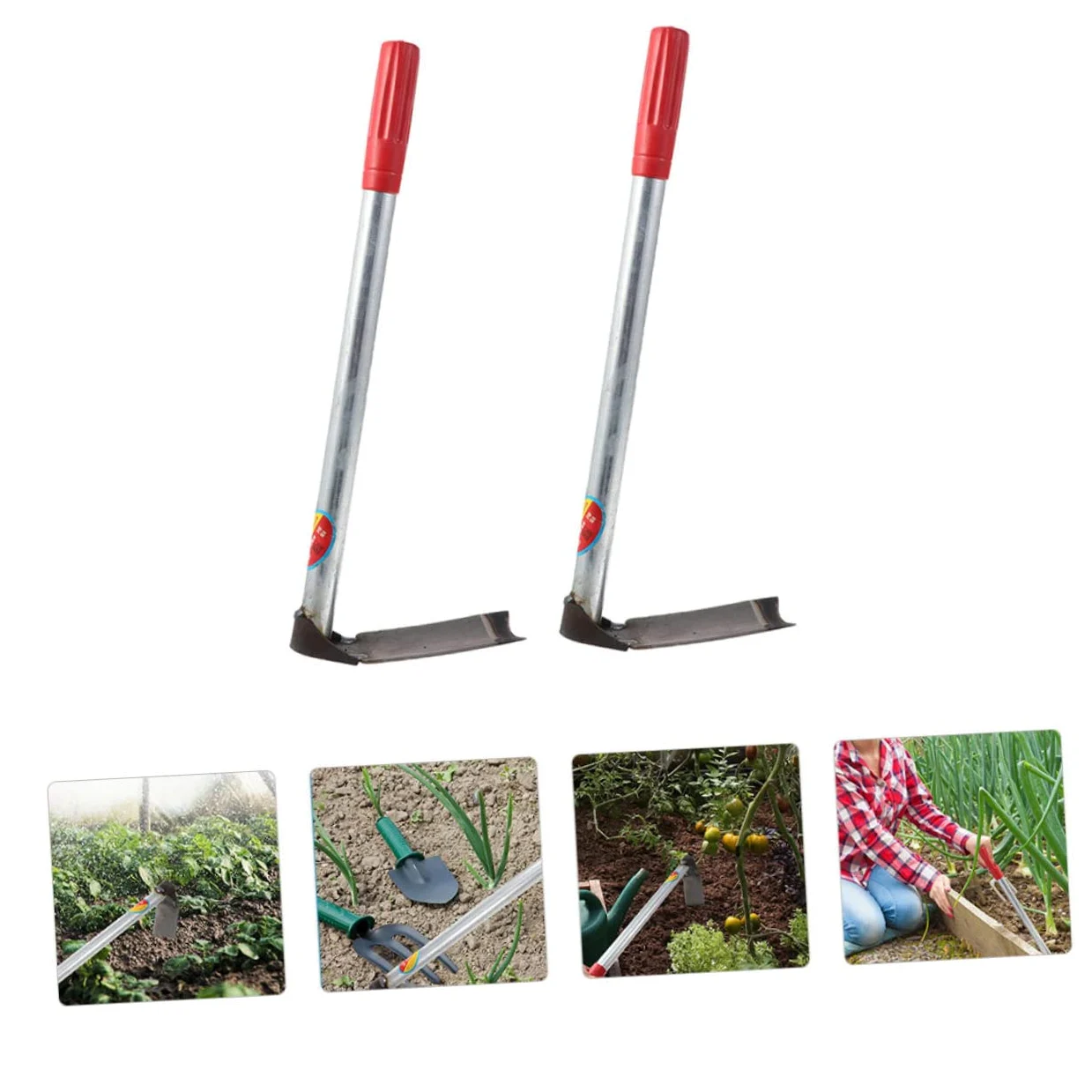 BESPORTBLE Mini Houes de Jardin Houe à Main en Acier Inoxydable Lot de 2 pour Ameublir le Sol et Désherber , pour Jardin et Bonsaï | Houe à Désherber, Petite Houe pour Bonsaï et Terre, Usage Bureau ou École