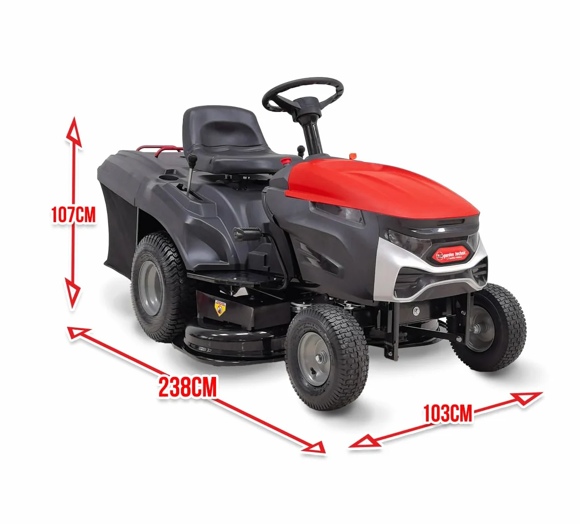 Tracteur Tondeuse 452cc 96cm Largeur de Coupe