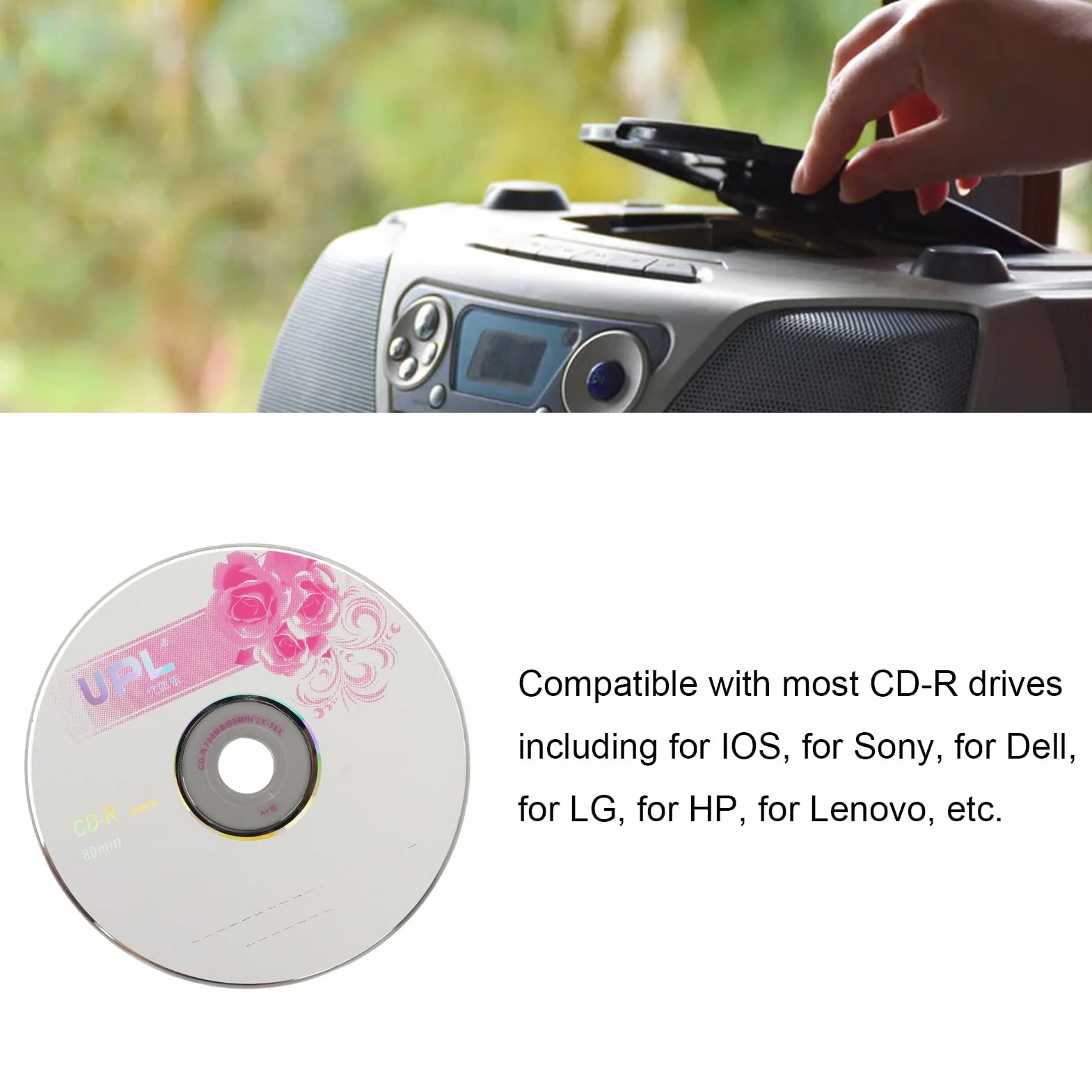 CD-R Disque Vierge 52X 730 Mo 50PCS Enregistrable pour Voiture
