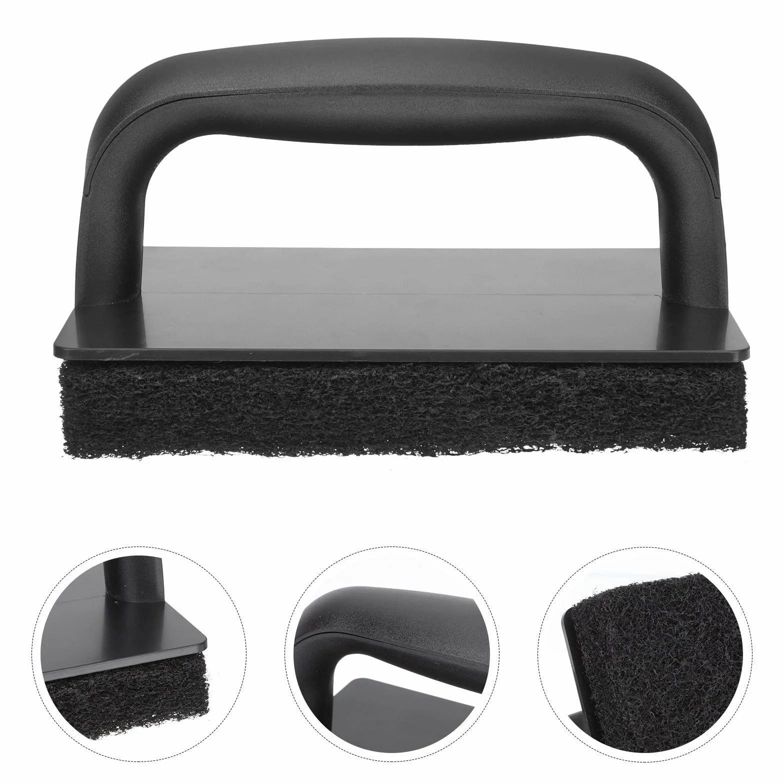 Set de Brosses Cuisine Noires PP pour Nettoyage Barbecue et Plancha