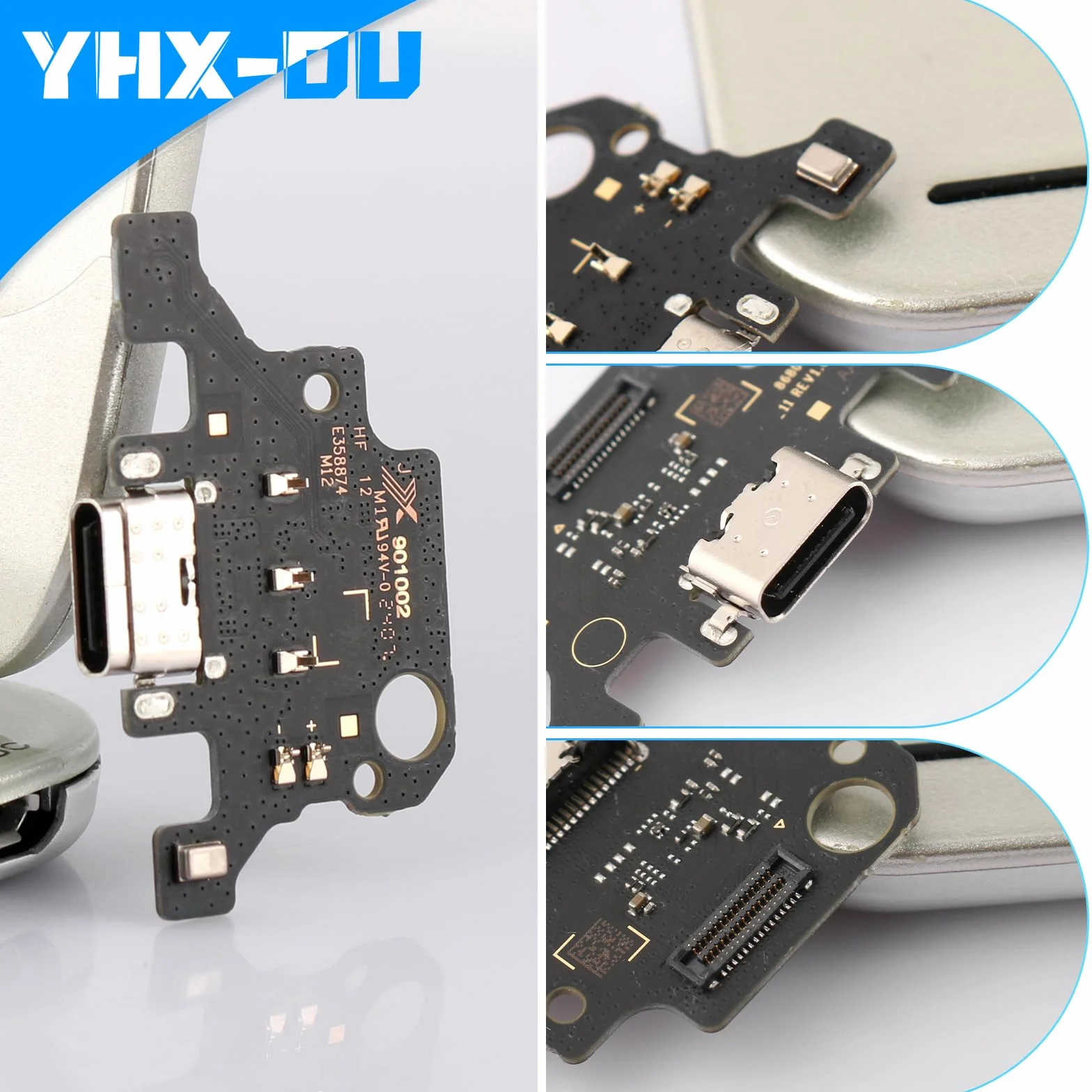 Prise de charge 11,0" pour Samsung Galaxy Tab A9+ SM-X210 SM-X215 SM-X216B Connecteur dock Port de charge Microphone Audio Jack Flex Câble + outils