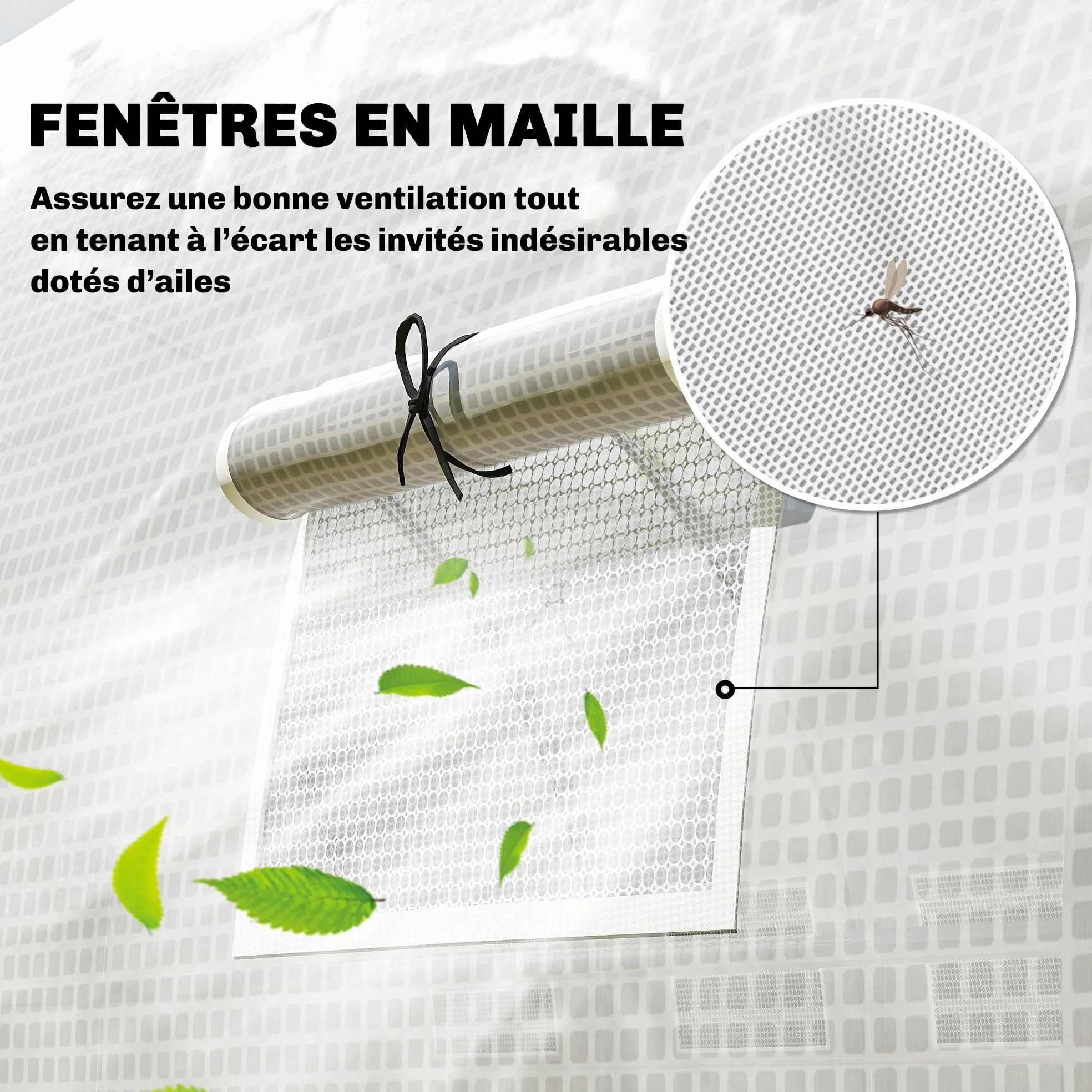 Outsunny Serre de Jardin Tunnel 24m² 8L x 3l x 2H m - 16 Fenêtres Blanc | Porte Zippée Enroulable, Châssis Tubulaire Acier Galvanisé, Bâche PE Haute Densité