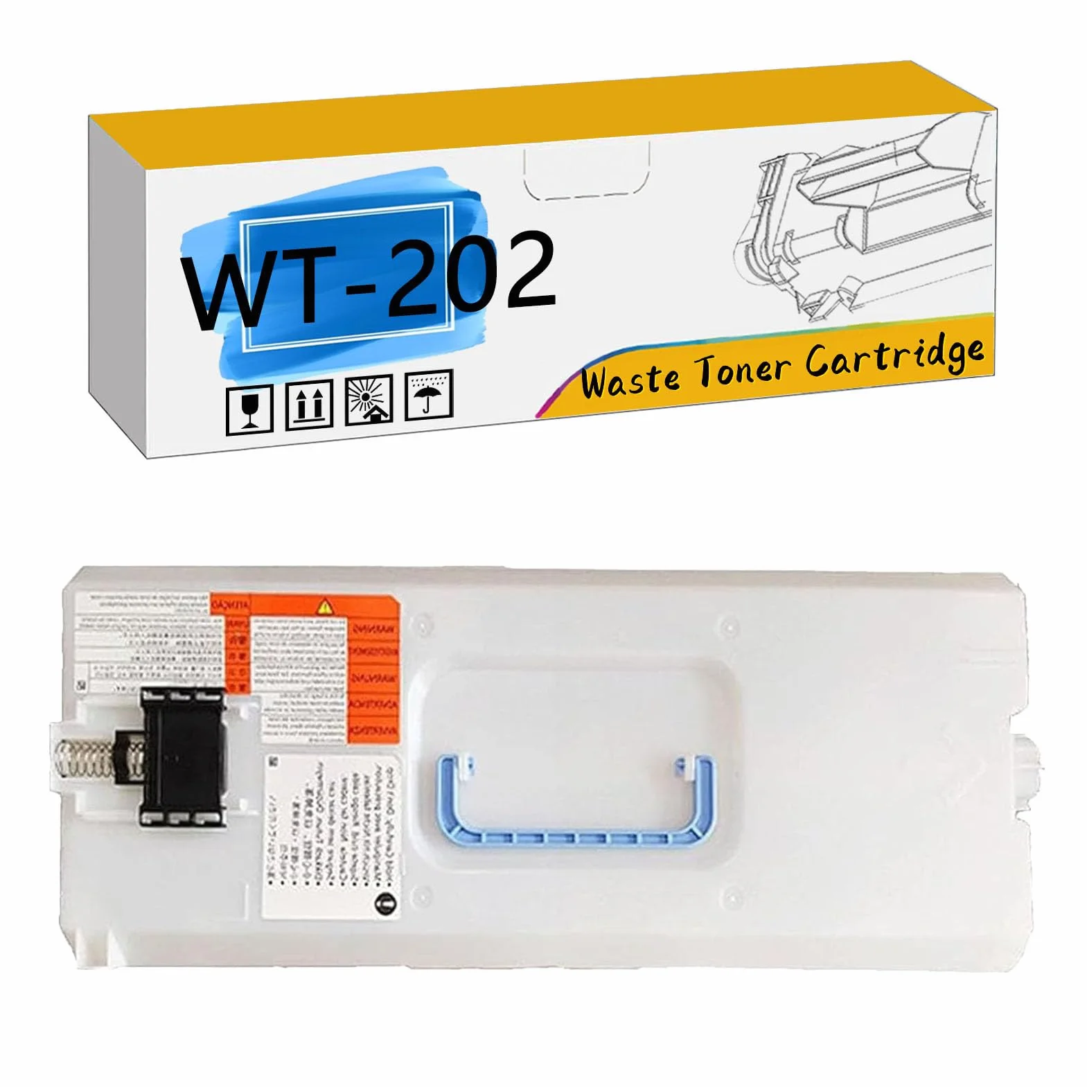 WT-202 WT202 Waste Toner Box Compatible Canon ImageRUNNER Advance DX 6000i C3725i C3730i C3826i C3830i C3835i C5735i C5740i C5750i C5760i C5840i C5850i Printer Black