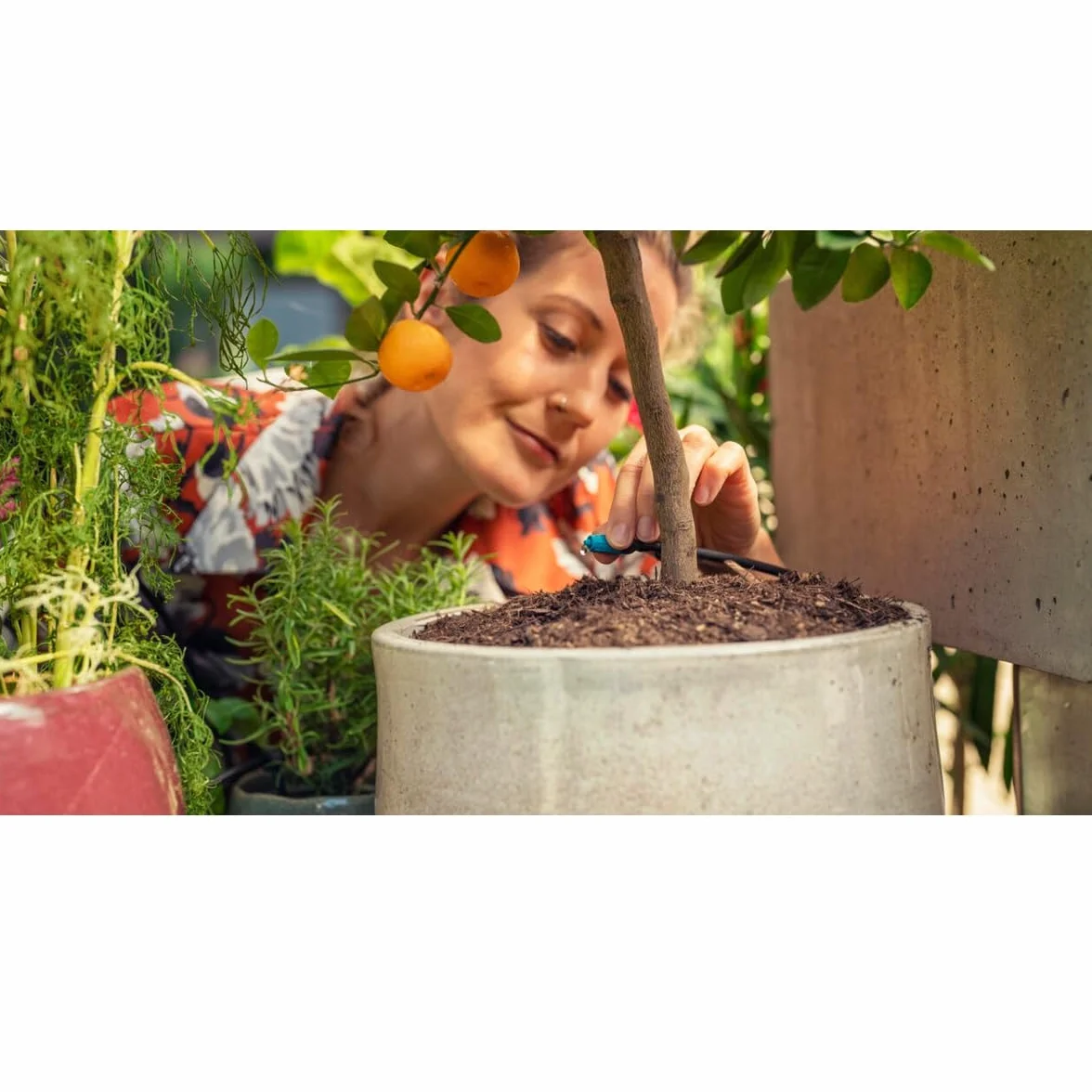 Gardena Tuyau à goutteurs incorporés 13,7 mm enterré pour arrosage ciblé économisant l'eau (1389-20)