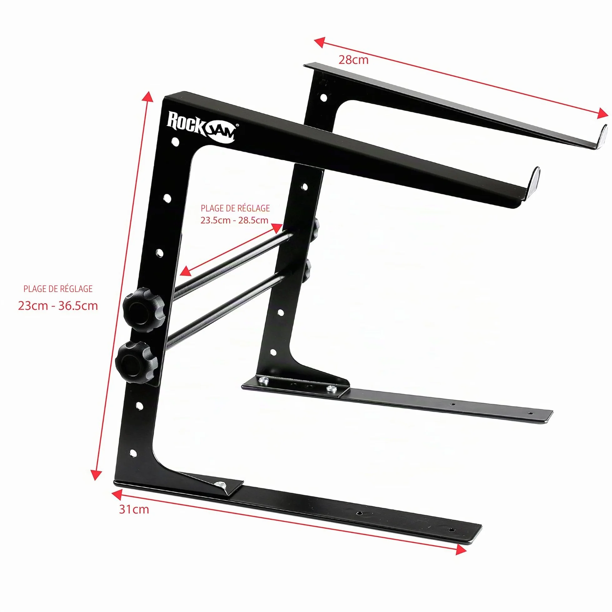 Rockjam Bureau Réglable Monté Riser Portable Stand pour DJ Contrôleur