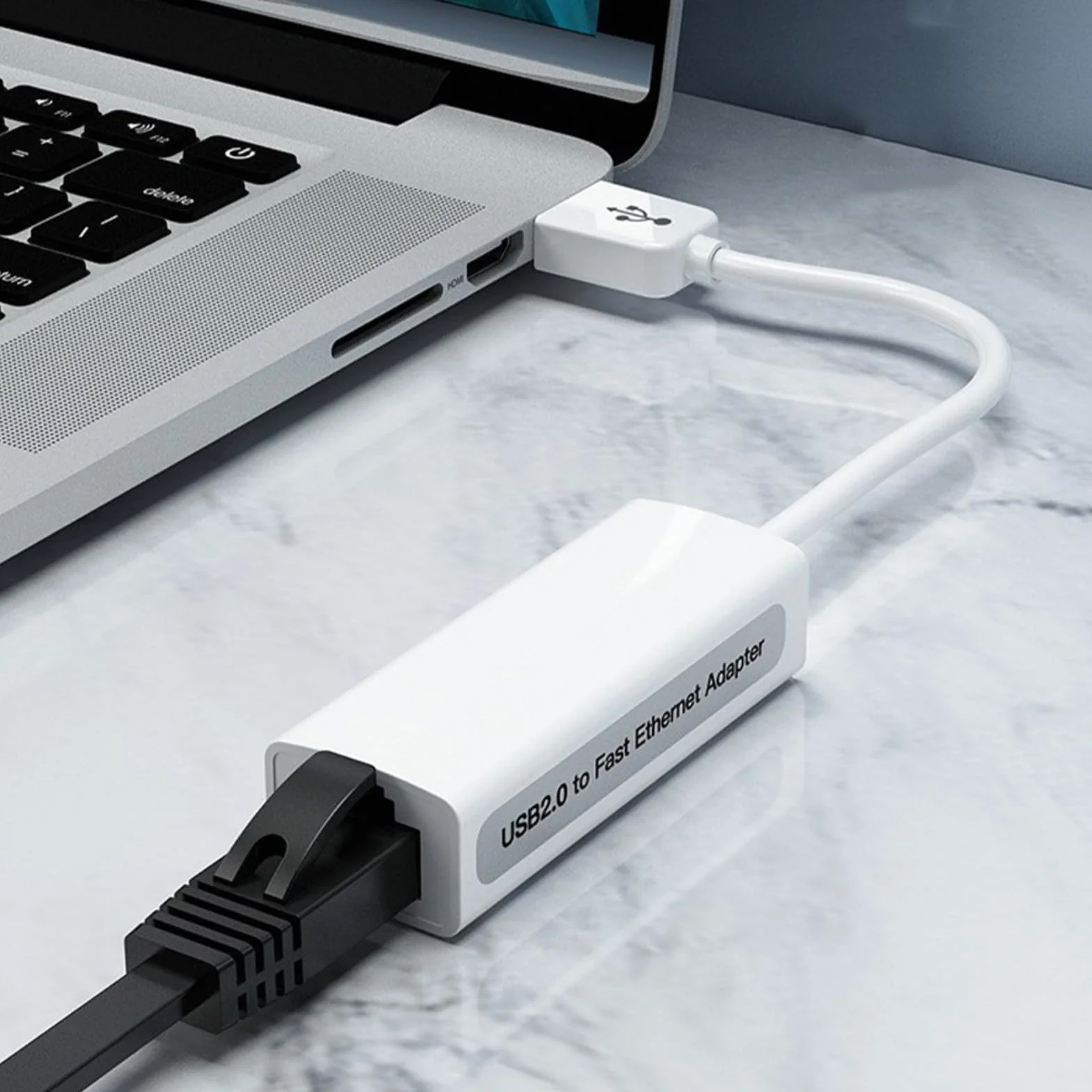 RTL8152B Adaptateur Ethernet USB 2.0 vers RJ45 10/100Mbps Carte réseau