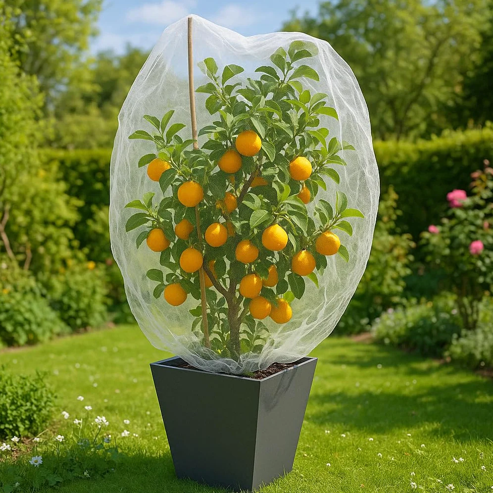 Filet pour Arbre Fruitier 140x180 CM, Paquet de 4 - Protection Potager | Filet Anti-Oiseaux Blanc, Maille Fine, Fraise, Légumes & Insectes