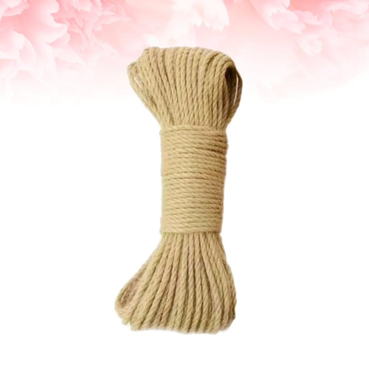Mikikit Corde De Jute Épaisse Naturelle De 30 M Diamètre 8 Mm Solide pour Lartisanat Lemballage De Noël La Fleuristerie Et Le Regroupement