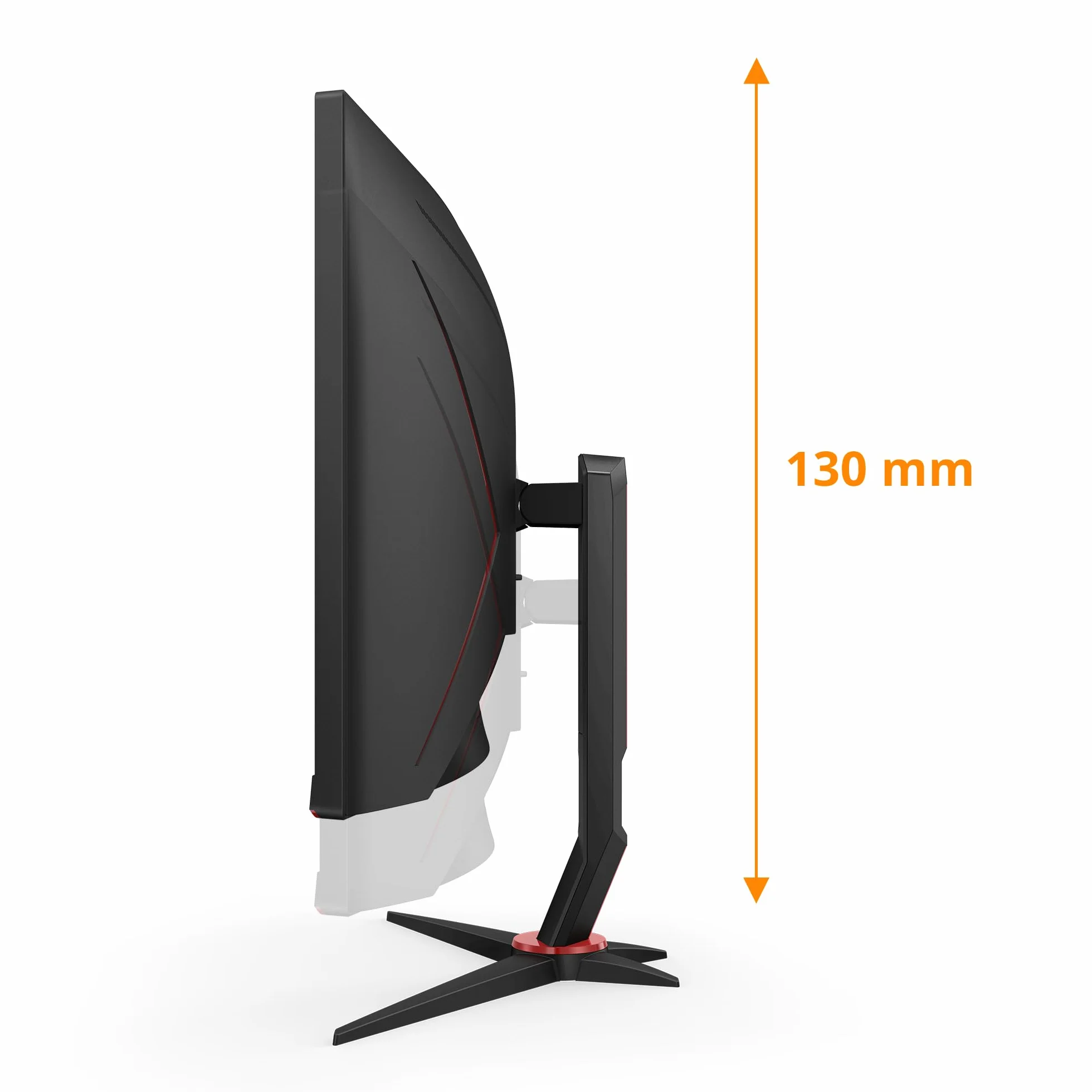 AOC Gaming CU34G2XP 34" WQHD Curved Monitor 180 Hz FreeSync HDR400 3440x1440 1ms GtG HDMI DisplayPort USB Hub noir-rouge