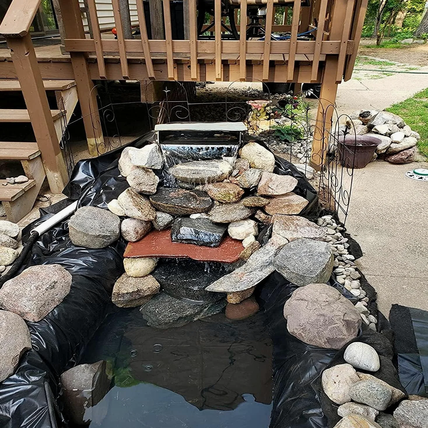 Bâche flexible pour étang à poissons, paysages, piscines et fontaines – Membrane imperméable durable et résistante aux UV