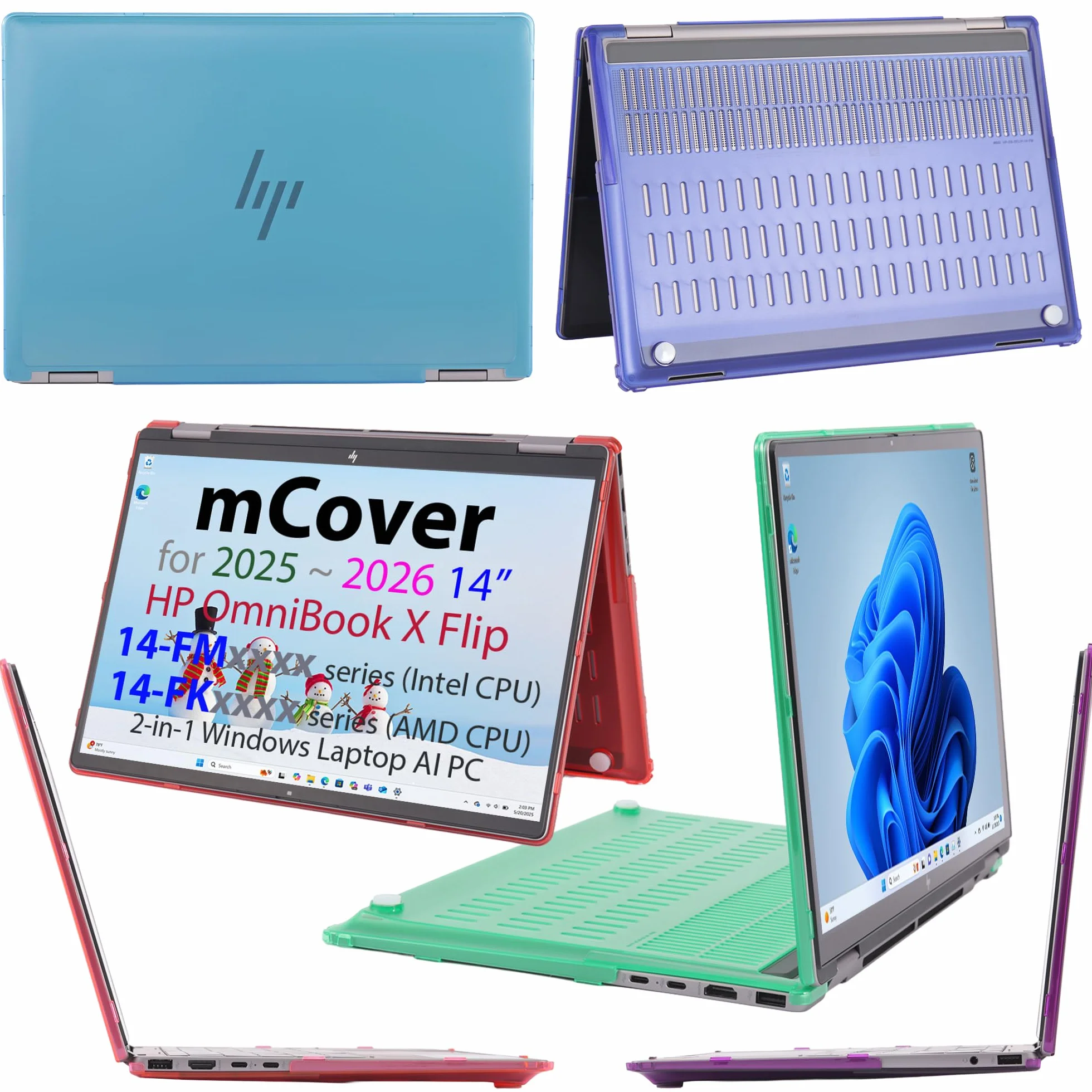 mCover Coque Rigide HP OmniBook X Flip 14-FMxxxx 14-FKxxxx 2 en 1 14" 2025+