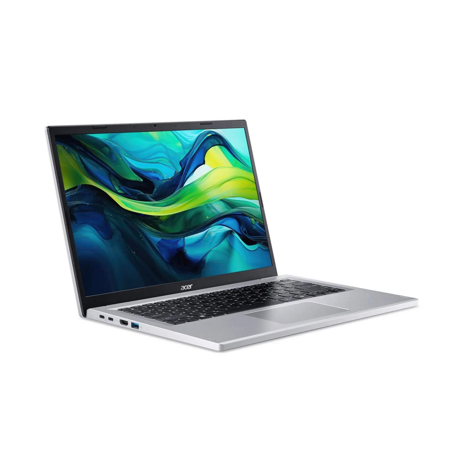 Acer Aspire Go 14 PC Portable 14" WUXGA IPS 60Hz AMD Ryzen 5-7520U 16Go RAM 512Go SSD AMD Radeon Graphics Windows 11 Home Argent Clavier FR AZERTY AG14-22P-R909