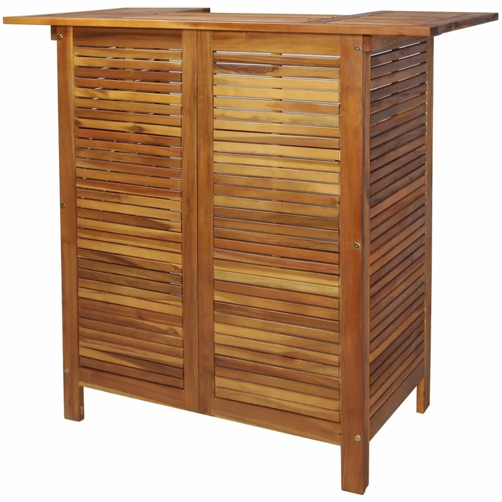 Ensemble de bar de jardin 5 pcs Bois d'acacia massif