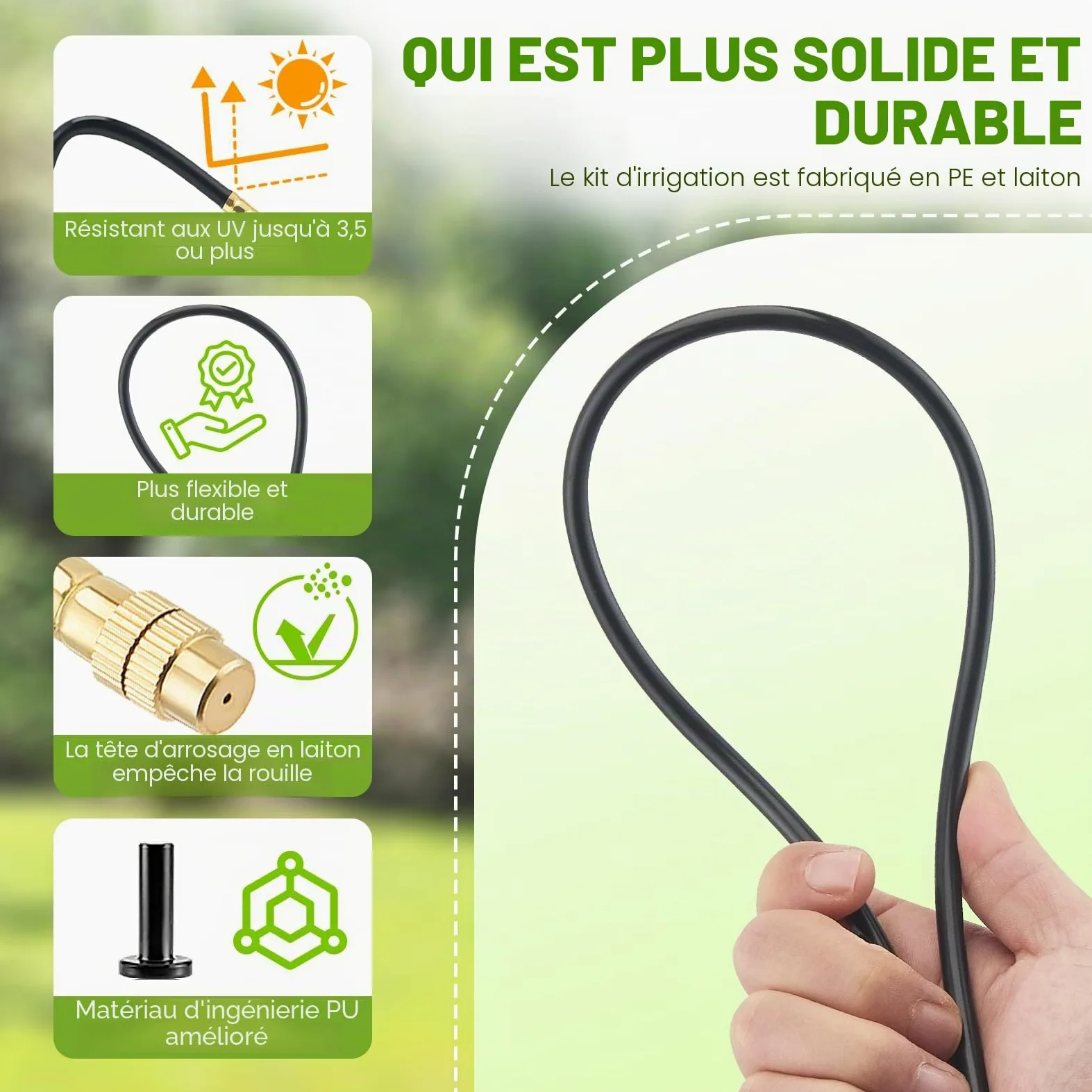 Système d'Irrigation Goutte à Goutte 30M,Irrigation À 360° | Réglage Précis Du Brouillard D'Eau,Installation Facile,Système D'Irrigation Jardin Pour Terrasse,Serre,Jardin Balcon
