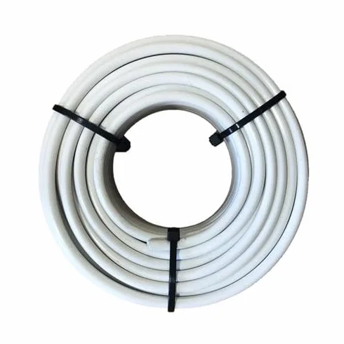 Microtube irrigation goutte à goutte 4 mm blanc 25 mètres