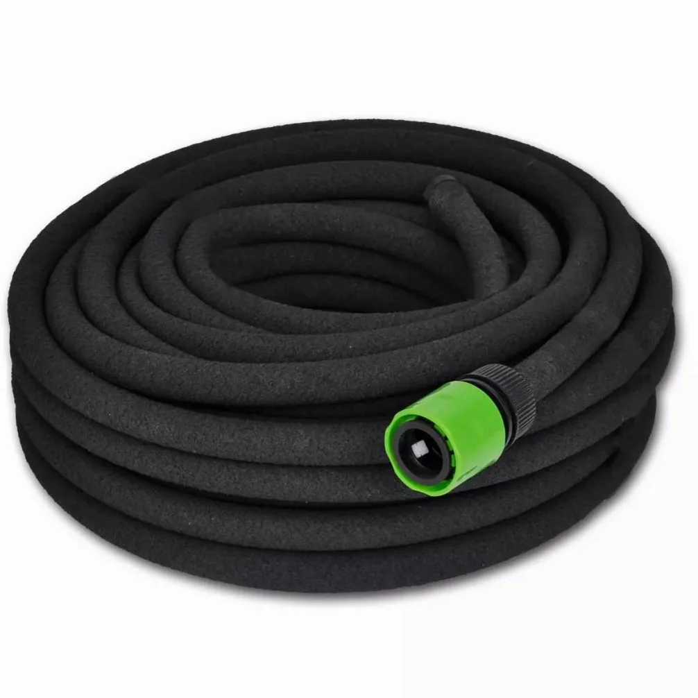 Tidyard Tuyau d'arrosage Microporeux pour Arrosage Irrigation de Jardin Connecteur 1/2 Pouces 50 m
