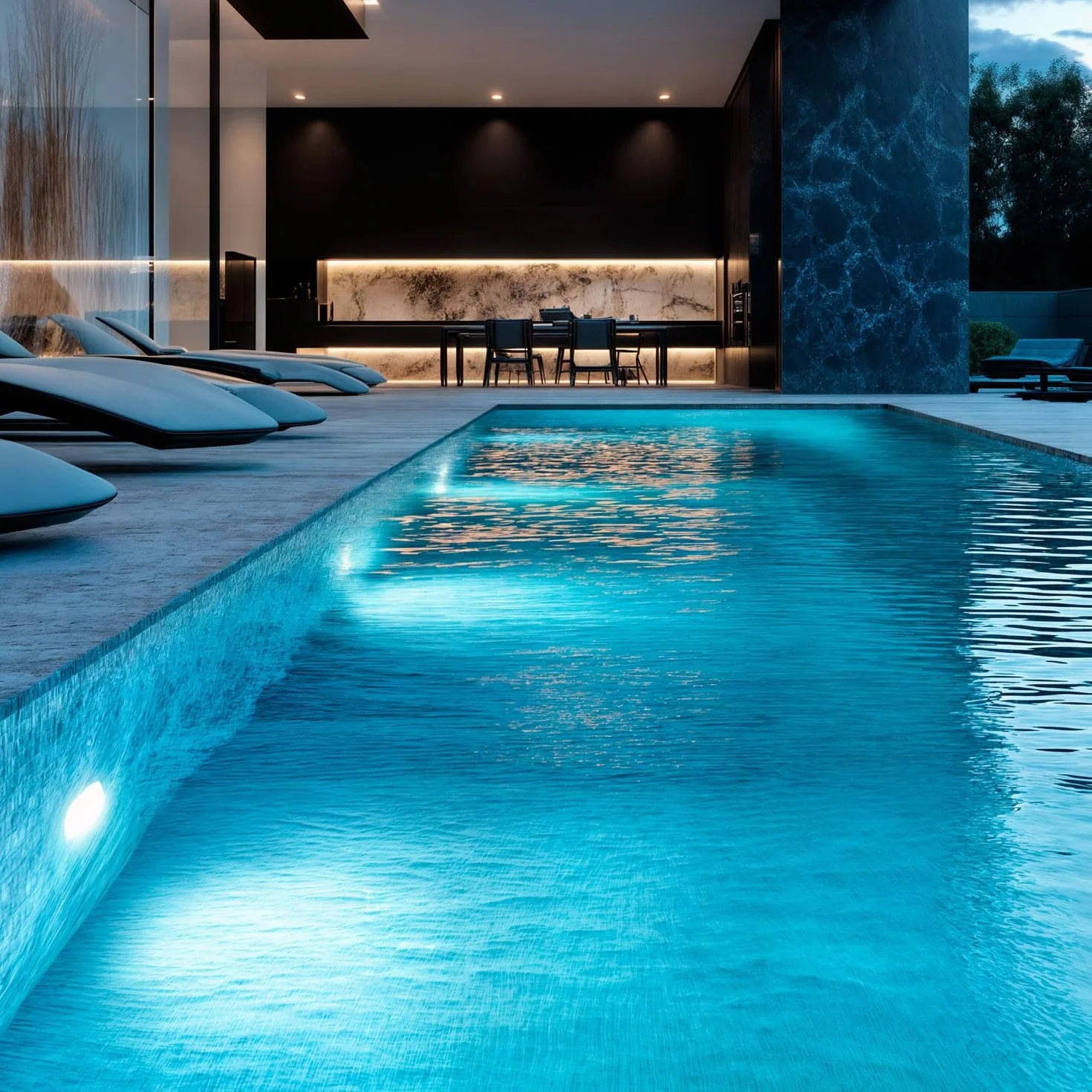 LEDKIA LIGHTING Spot LED Piscine Submersible 12V DC IP68 20W 6000K Blanc froid