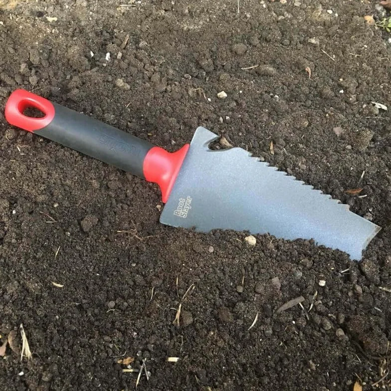ROOTSLAYER Venteo - Pack Noir - Adulte à Main Dresse Bordures™ - Jardin - Acier de Carbone - Manche 360°