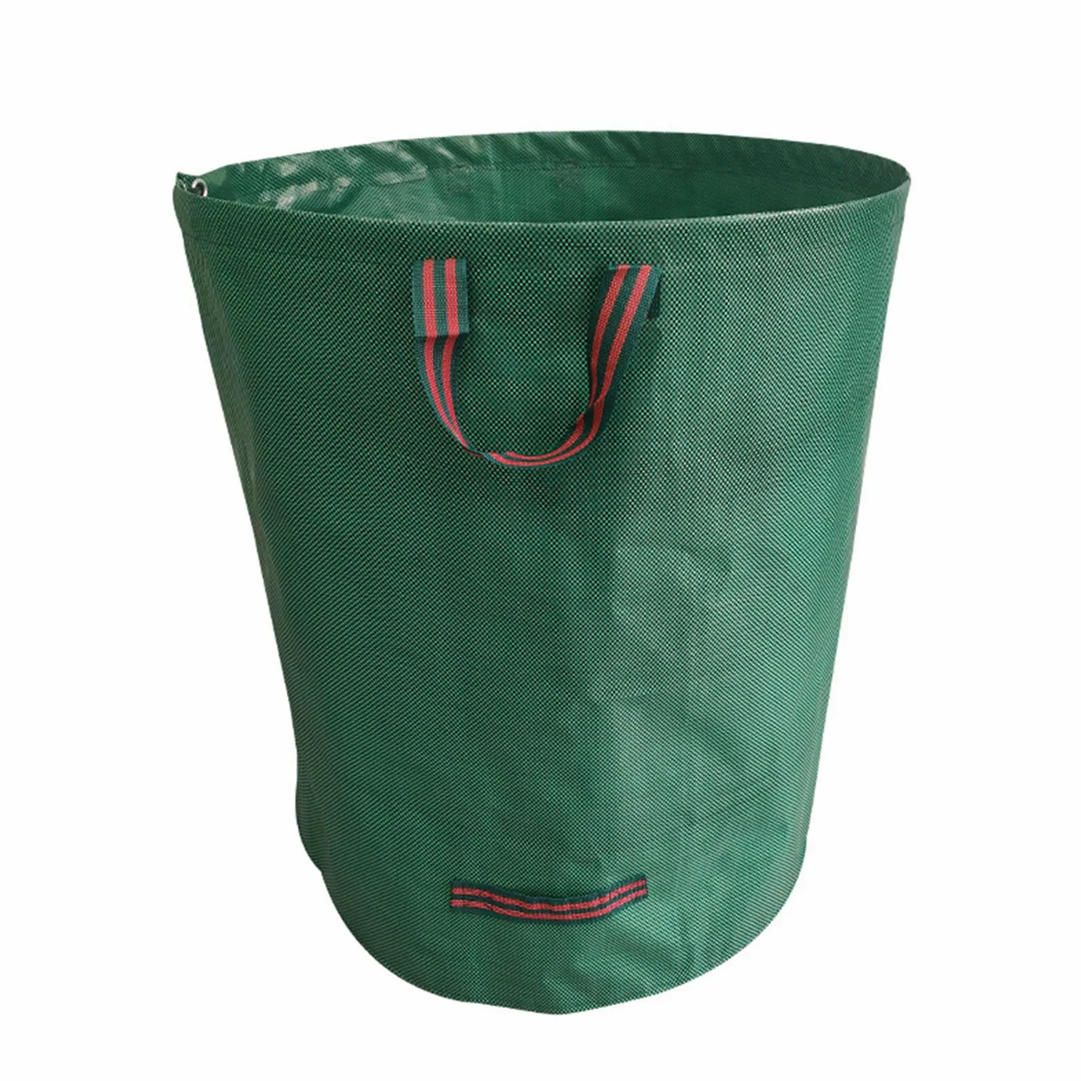 Lot de 6 sacs à déchets réutilisables pour jardin, poubelle de grande capacité pour herbe et débris végétaux, 200 litres, avec 4 poignées
