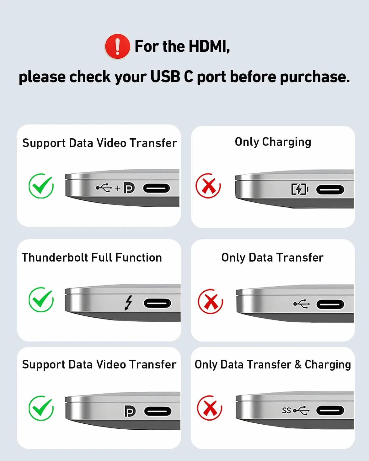 BENFEI Support pour ordinateur portable avec Station d'accueil USB C 7en1, HDMI 4K@60Hz, 100W PD, 10Gbps USB C 3.2 & USB A 3.2 Compatible MacBook Pro Air iPad Pro XPS Thinkpad