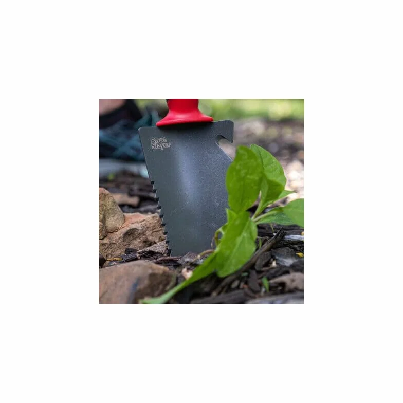 ROOTSLAYER Venteo - Pack Noir - Adulte à Main Dresse Bordures™ - Jardin - Acier de Carbone - Manche 360°