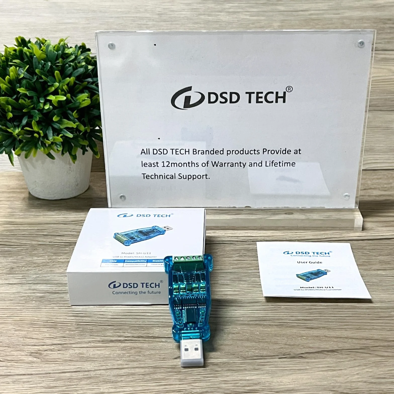 DSD TECH SH-U11 Convertisseur USB vers RS485 RS422 FTDI FT232R Modbus