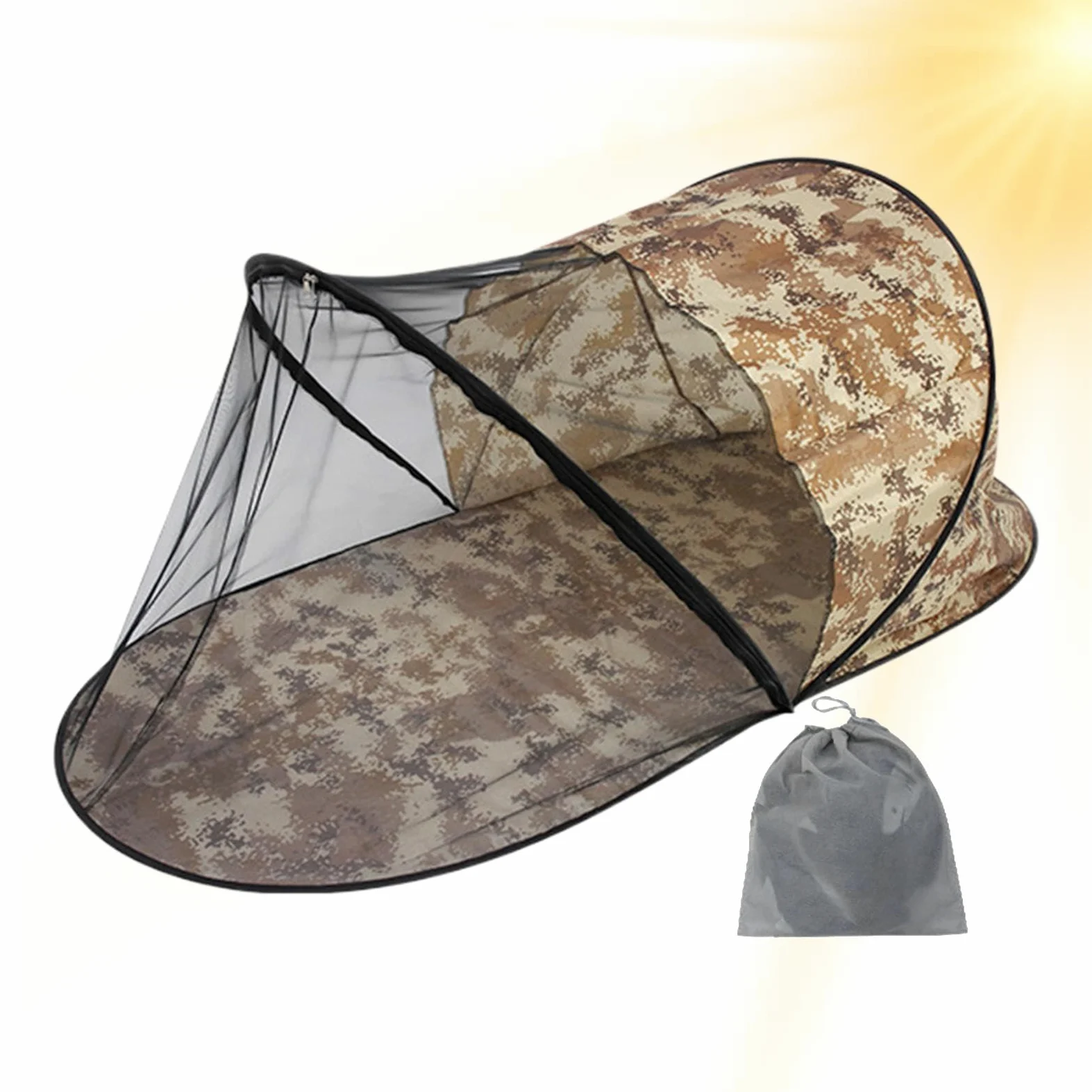 Filet de patio Tente Pliante Rapide Respirante et Portable | Filet de Patio Anti-Moustiques pour Extérieur Jardin Cour Arrière-Cour Maison Terrain Lit Déplacement